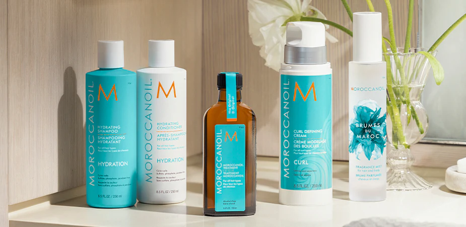 Moroccanoil professional hair care products used at GioBBeauty